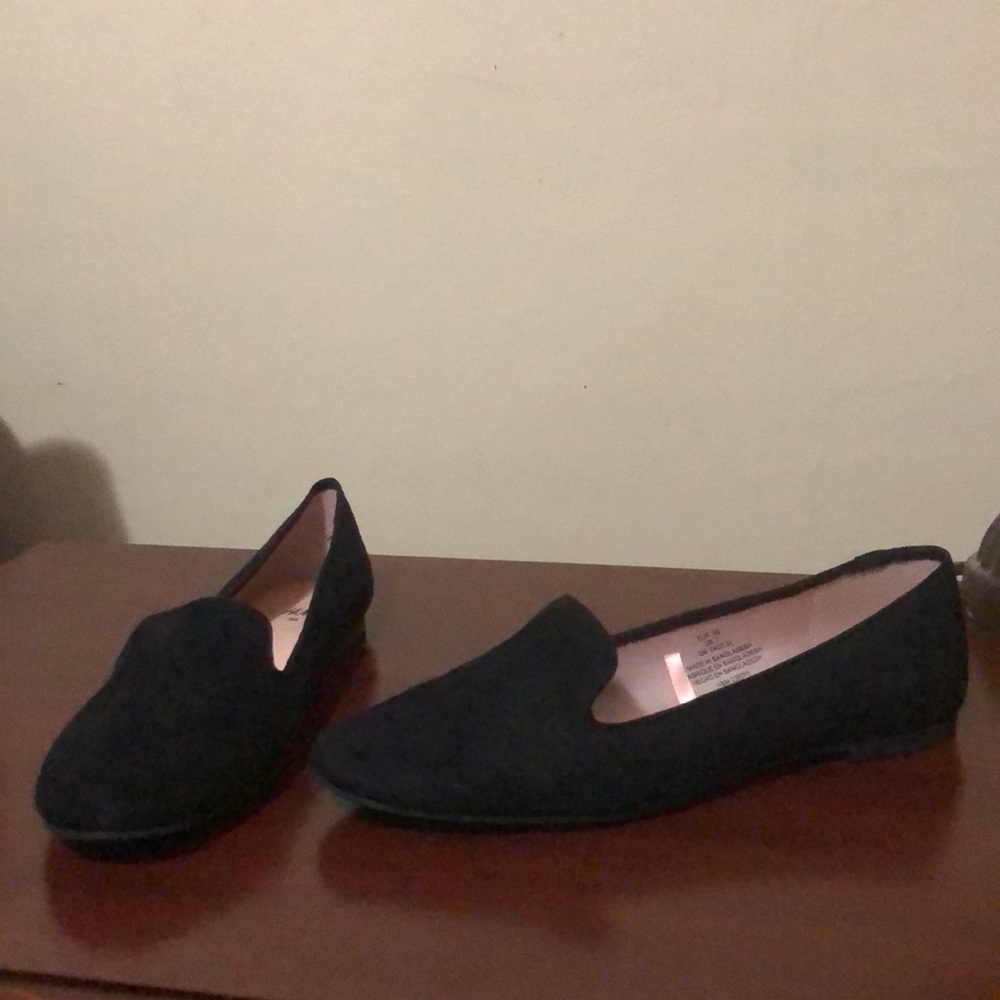 Black flats.
